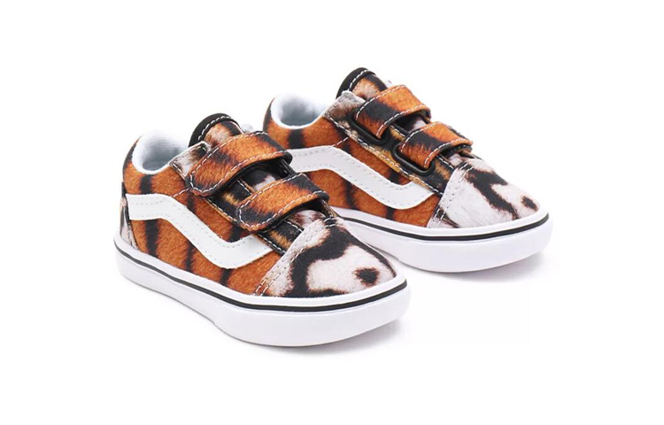 Lookbook 嬰童 Y/Project x Vans Old Skool 聯名 虎紋 魔術貼 透氣耐磨防滑 低幫休閒板鞋