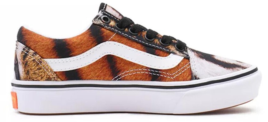 中童 Y/Project x Vans Old Skool 聯名 魔術貼休閒虎紋 透氣耐磨防滑 低幫 兒童板鞋 棕色 Order 中童 Y/Project x Vans Old Skool 聯名 魔術貼休閒虎紋 透氣耐磨防滑 低幫 兒童板鞋 棕色