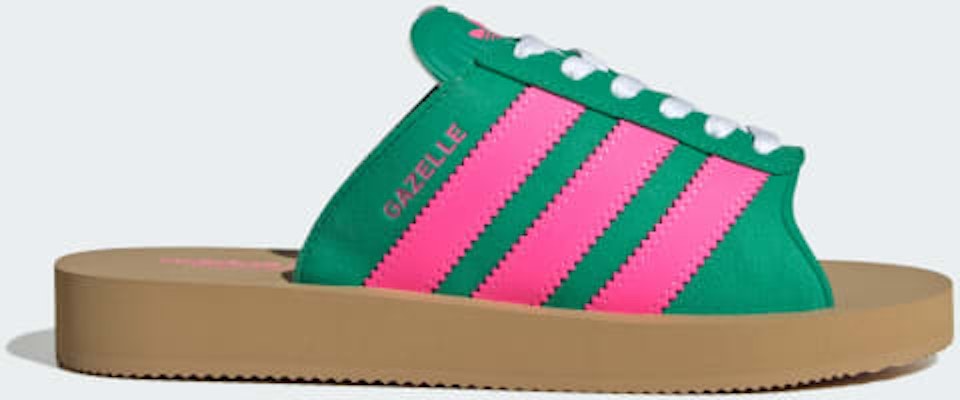 (Women) adidas Gazelle Beach Slides 'Court Green Lucid Pink' JQ7443 Buy (Women) adidas Gazelle Beach Slides 'Court Green Lucid Pink' JQ7443