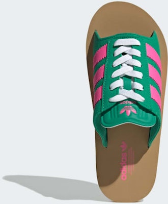 (Women) adidas Gazelle Beach Slides 'Court Green Lucid Pink' JQ7443 Order (Women) adidas Gazelle Beach Slides 'Court Green Lucid Pink' JQ7443