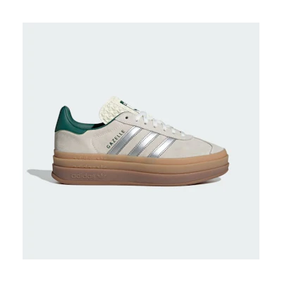(W) adidas Gazelle Bold 'Off White Silver Metallic Green'
