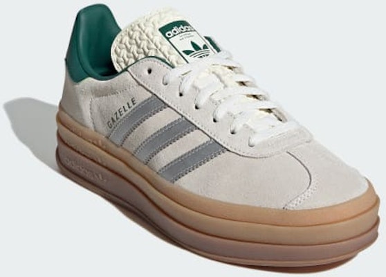 (Women) adidas Gazelle Bold 'Off White Silver Metallic Green' JI0328 Shop (Women) adidas Gazelle Bold 'Off White Silver Metallic Green' JI0328