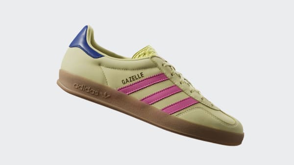 Order (Women) adidas Gazelle Indoor 'Powder Yellow Lucid Pink' JI2719