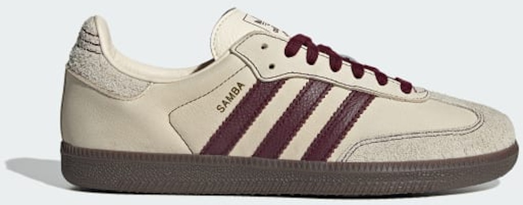 (Women) adidas Samba OG 'Wonder White Maroon' IG1987 Buy (Women) adidas Samba OG 'Wonder White Maroon' IG1987