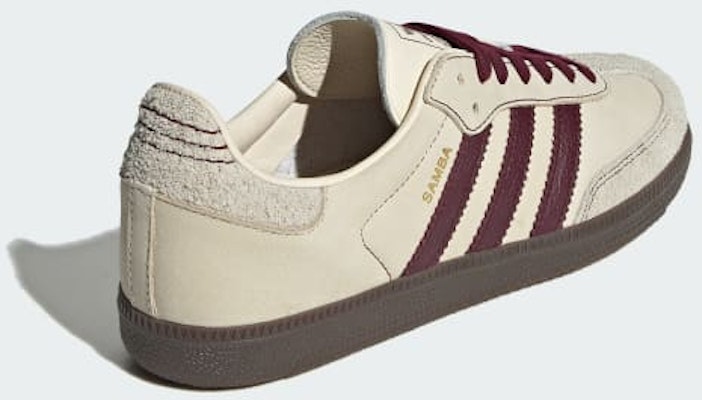 (Women) adidas Samba OG 'Wonder White Maroon' IG1987 Details for (Women) adidas Samba OG 'Wonder White Maroon' IG1987