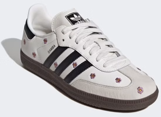 (Women) adidas Samba OG 'White Floral Embroidery' IF4398 Shop (Women) adidas Samba OG 'White Floral Embroidery' IF4398