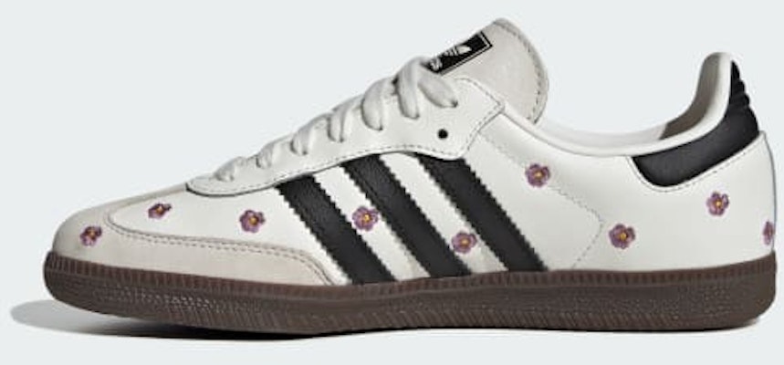 (Women) adidas Samba OG 'White Floral Embroidery' IF4398 Details for (Women) adidas Samba OG 'White Floral Embroidery' IF4398