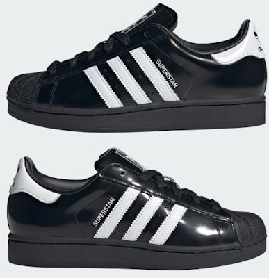 (Women) adidas Superstar 2 'Black White Patent Leather' JH7756 Cheap (Women) adidas Superstar 2 'Black White Patent Leather' JH7756
