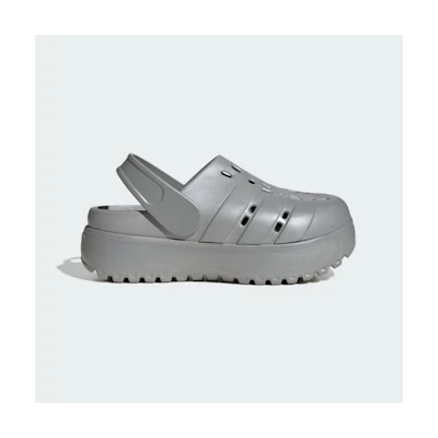 (W) adidas Adilette Clog Platform 'Silver Metallic'