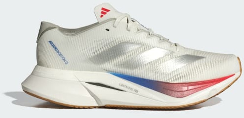(Women) adidas Adizero Boston 12 'White Matte Silver Pure Ruby' JI4480 Buy (Women) adidas Adizero Boston 12 'White Matte Silver Pure Ruby' JI4480