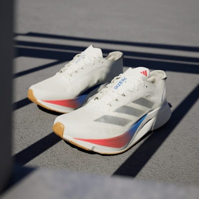 (Women) adidas Adizero Boston 12 'White Matte Silver Pure Ruby' JI4480 Cheap (Women) adidas Adizero Boston 12 'White Matte Silver Pure Ruby' JI4480