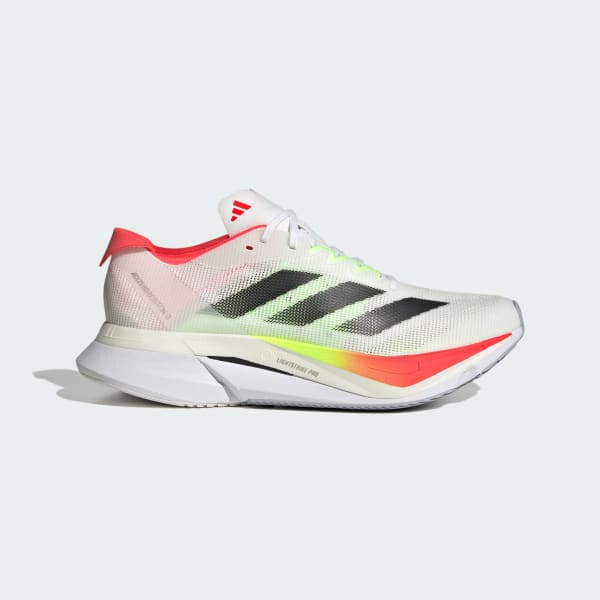 (Women) adidas Adizero Boston 12 'White Core Black Lucid Red' JQ2554