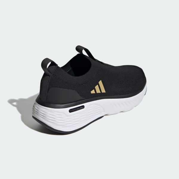 (W) adidas Cloudfoam Go Sock 'Black White Matte Gold' 圖 5
