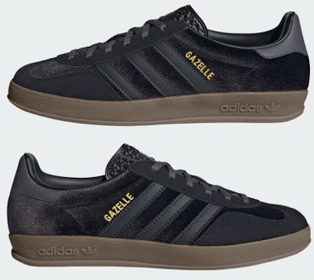 (Women) adidas Gazelle Indoor 'Black Carbon Velvet' JI2712 Sizing (Women) adidas Gazelle Indoor 'Black Carbon Velvet' JI2712