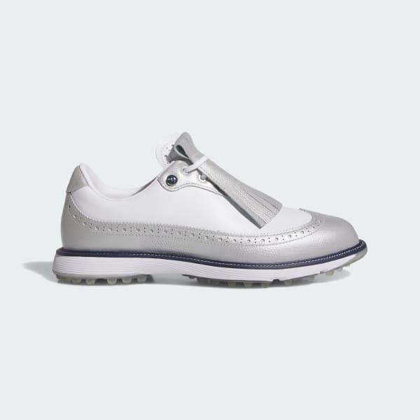 (W) adidas MC Zoysia Spikeless Golf Silver Metallic Cloud White Collegiate Navy