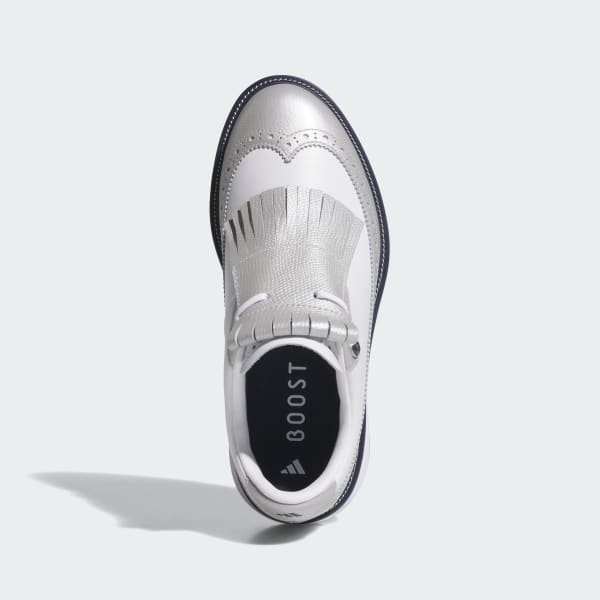 (W) adidas MC Zoysia Spikeless Golf Silver Metallic Cloud White Collegiate Navy 圖 2