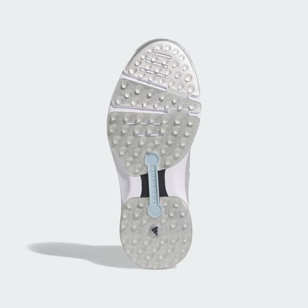 (W) adidas MC Zoysia Spikeless Golf Silver Metallic Cloud White Collegiate Navy 圖 3