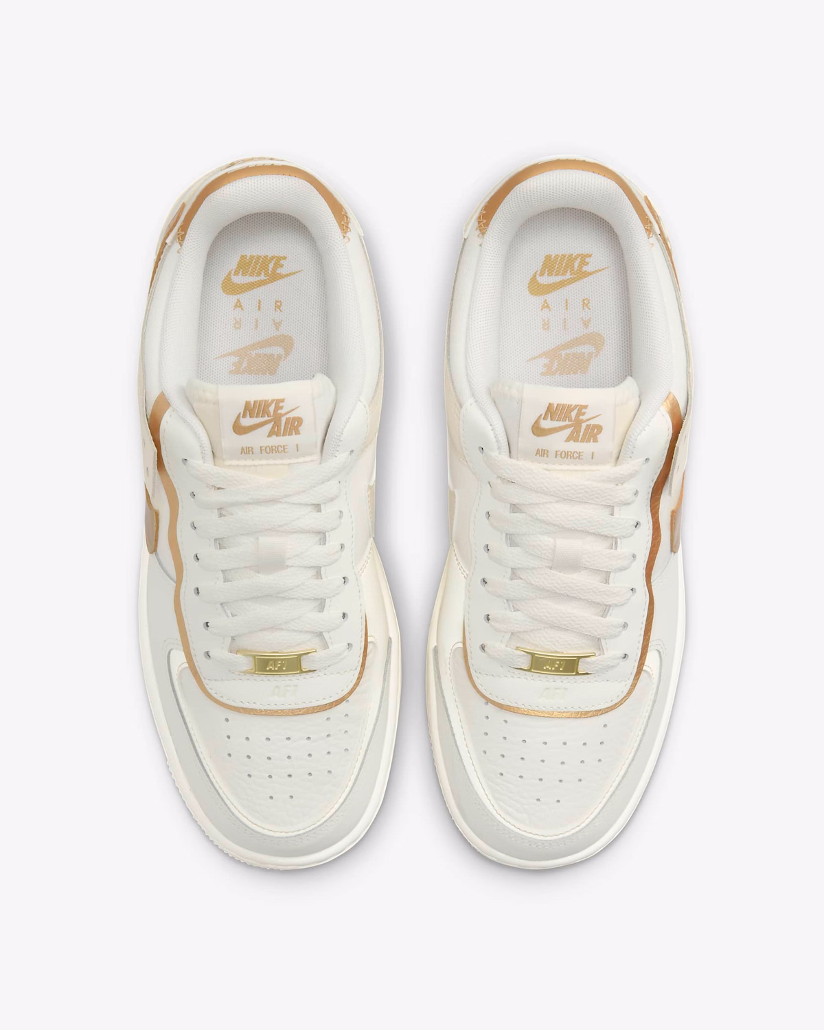 (Women) Nike Air Force 1 Shadow 'Sail Metallic Gold'