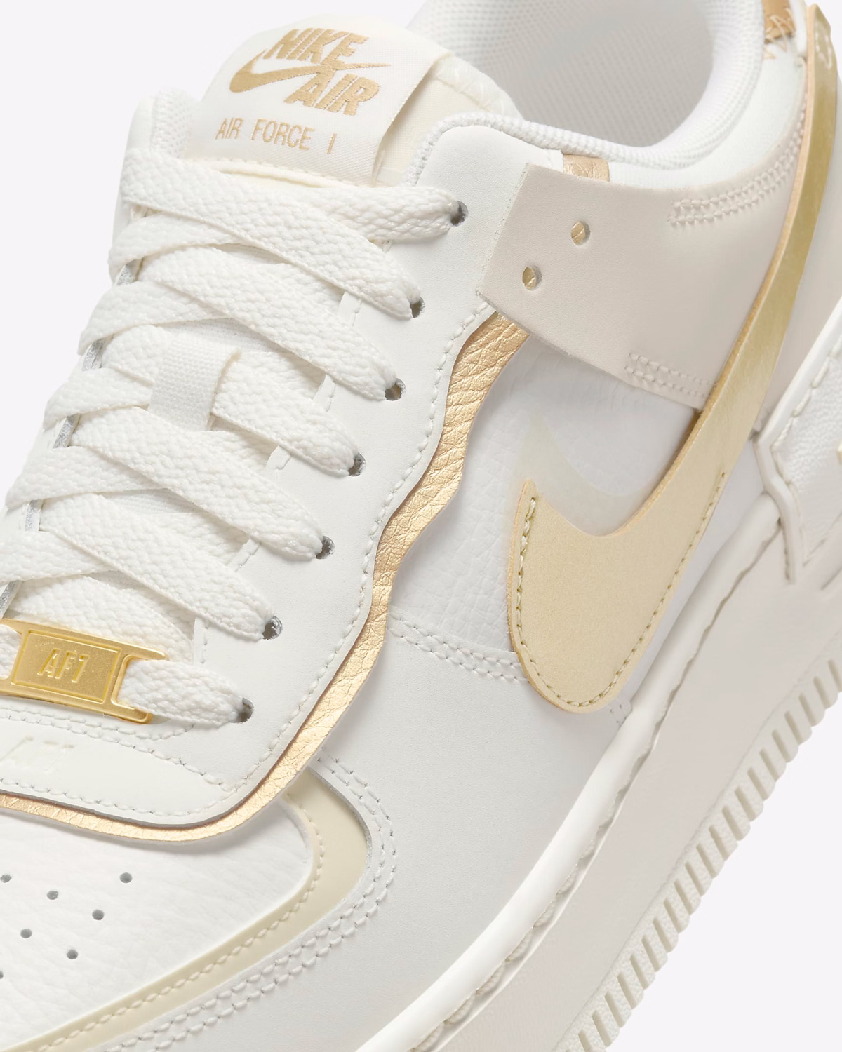 (Women) Nike Air Force 1 Shadow 'Sail Metallic Gold'