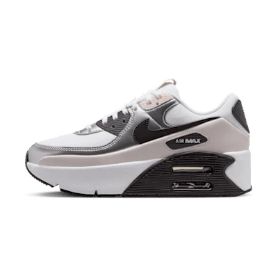 (W) Nike Air Max 90 LV8 'Phantom Metallic Silver Black'