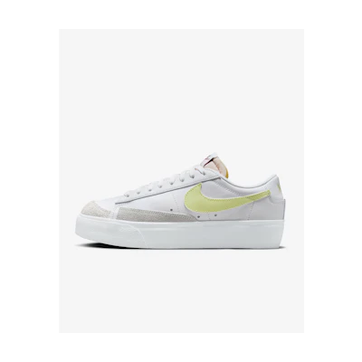 (W) Nike Blazer Low Platform 'White Life Lime'