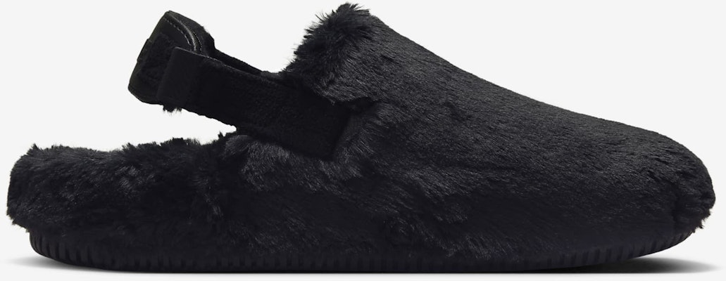 (Women) Nike Calm Mule SE 'Triple Black Fur' FZ3118-001 Lookbook (Women) Nike Calm Mule SE 'Triple Black Fur' FZ3118-001
