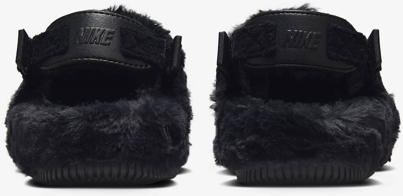 (Women) Nike Calm Mule SE 'Triple Black Fur' FZ3118-001 Details for (Women) Nike Calm Mule SE 'Triple Black Fur' FZ3118-001