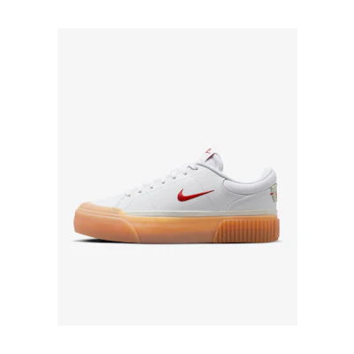 (W) Nike Court Legacy Lift 'White University Red Gum'