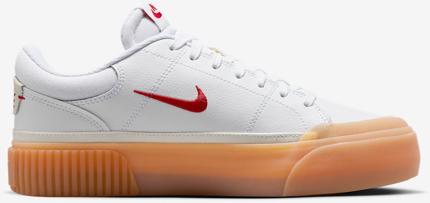 (Women) Nike Court Legacy Lift 'White University Red Gum' FV5526-103 Lookbook (Women) Nike Court Legacy Lift 'White University Red Gum' FV5526-103