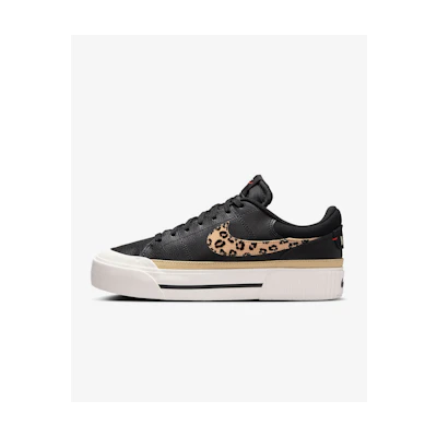 (W) Nike Court Legacy Lift 'Leopard Print Swoosh'