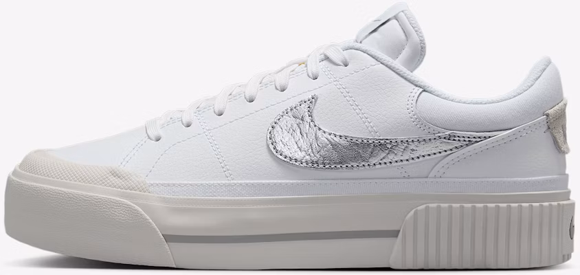 (Women) Nike Court Legacy Lift 'White Metallic Silver' HQ2307-100 Buy (Women) Nike Court Legacy Lift 'White Metallic Silver' HQ2307-100