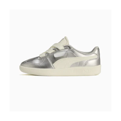 (W) Puma Palermo Wide Lace 'Metallic - Silver Warm White'