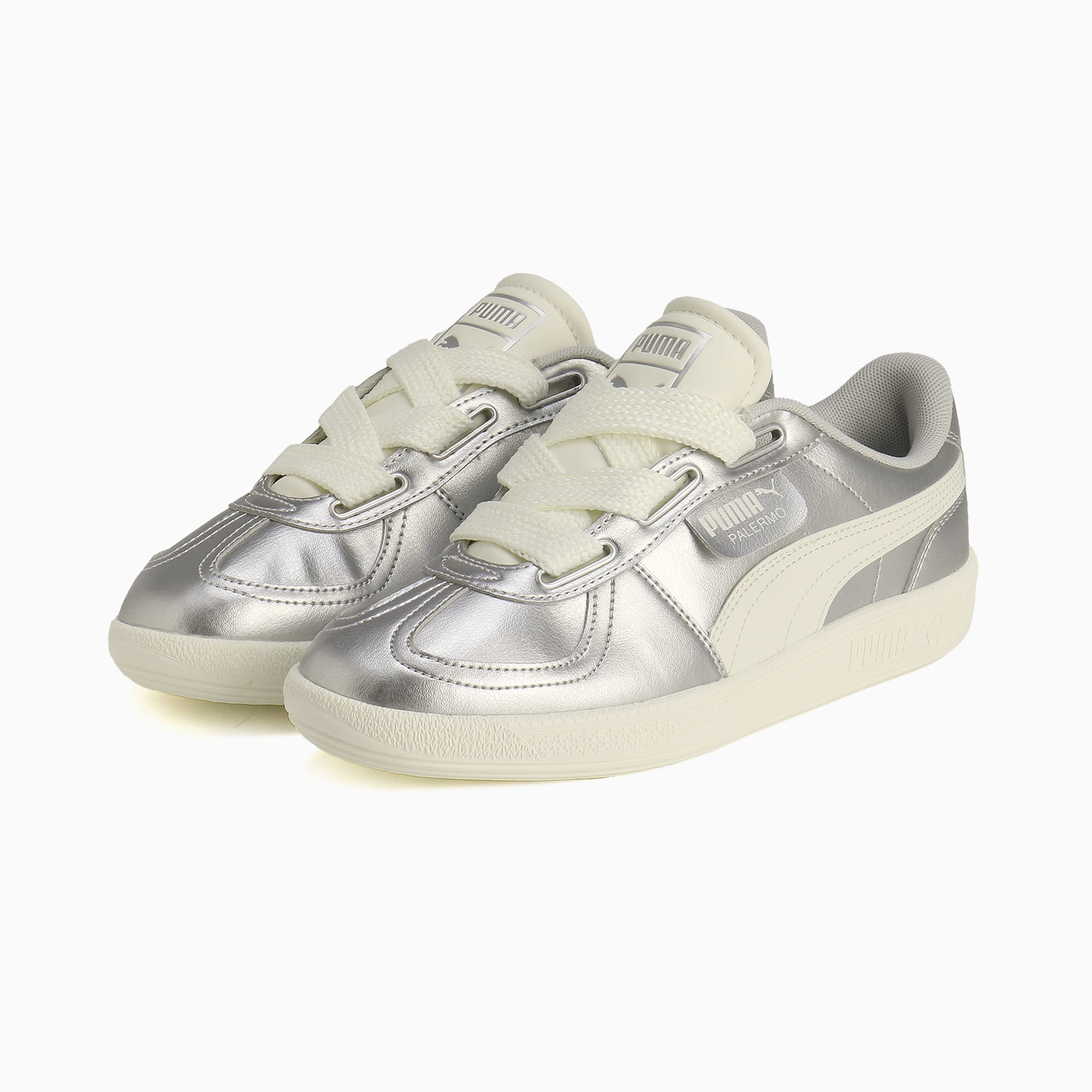 Order (W) パレルモ ワイド レース メタリック スニーカー 402331-01