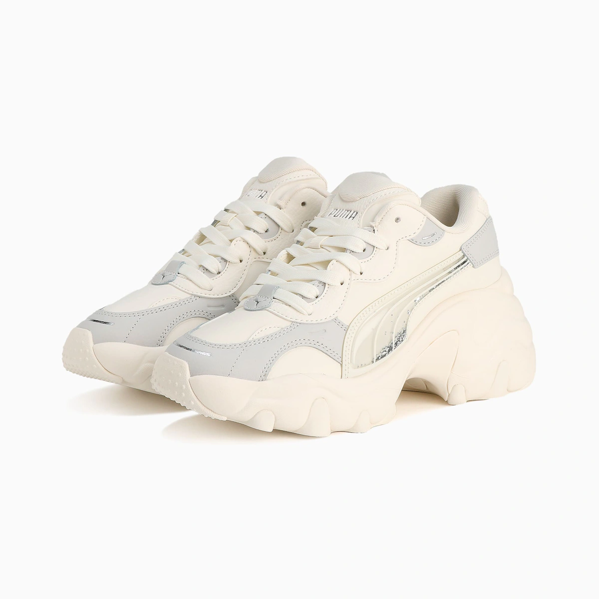 (Women) Puma Pulsar Wedge 'Sequin - Warm White Glacial Grey'