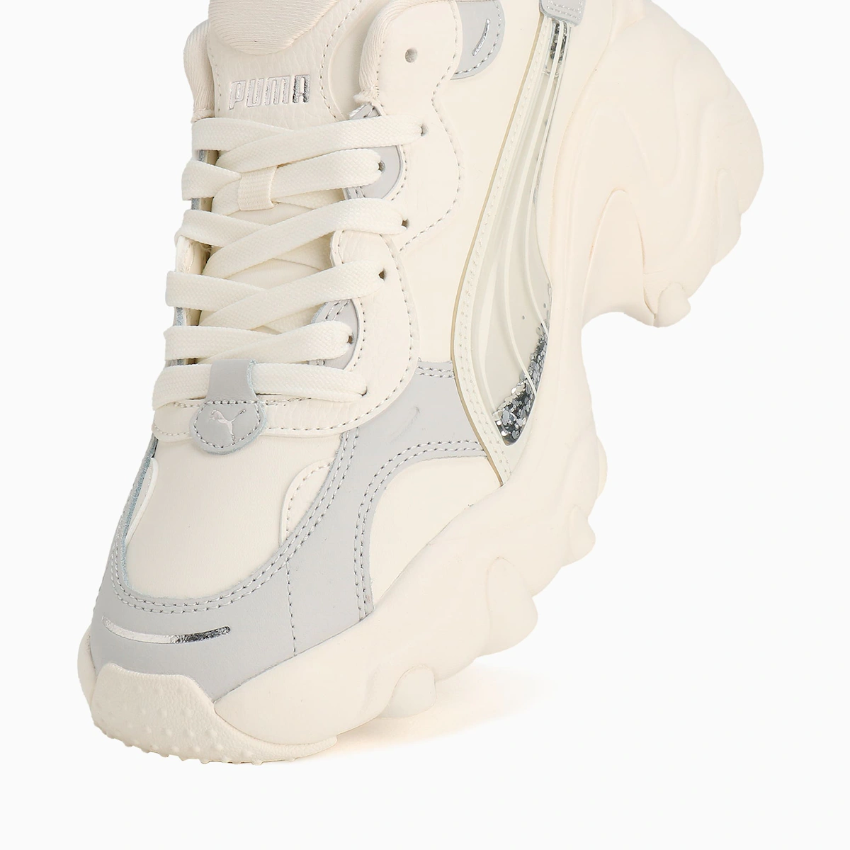 (Women) Puma Pulsar Wedge 'Sequin - Warm White Glacial Grey'