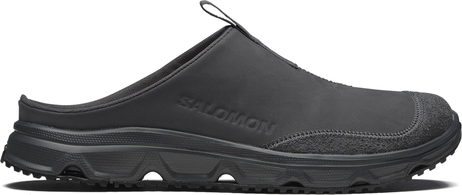 (Women) Salomon RX Slide Leather Black/Swedish Blue/Quiet Shade L47751100 Buy (Women) Salomon RX Slide Leather Black/Swedish Blue/Quiet Shade L47751100