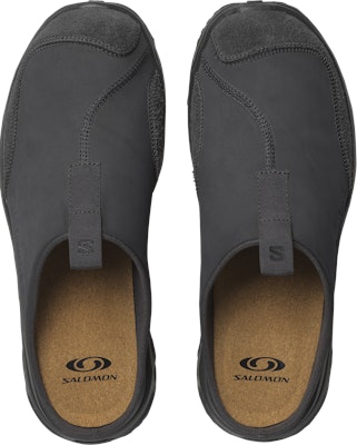 (Women) Salomon RX Slide Leather Black/Swedish Blue/Quiet Shade L47751100 Order (Women) Salomon RX Slide Leather Black/Swedish Blue/Quiet Shade L47751100