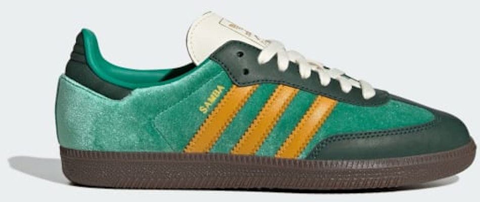 (Women) adidas Samba OG 'Green Preloved Yellow Velvet' JI2681 Buy (Women) adidas Samba OG 'Green Preloved Yellow Velvet' JI2681