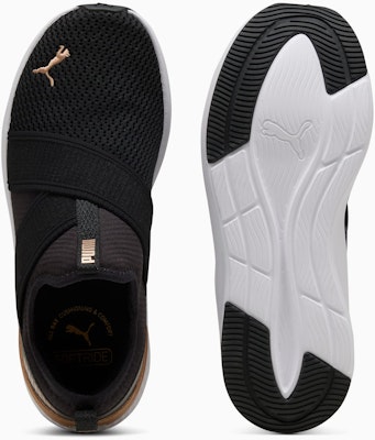 (Women) Puma Softride Harli Slip-On 'Black White Gold' 311471-01 Shop (Women) Puma Softride Harli Slip-On 'Black White Gold' 311471-01