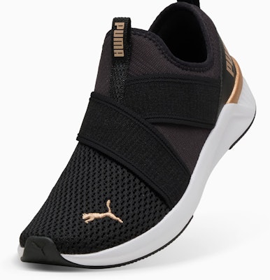 (Women) Puma Softride Harli Slip-On 'Black White Gold' 311471-01 Details for (Women) Puma Softride Harli Slip-On 'Black White Gold' 311471-01