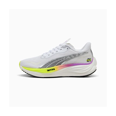 (W) PUMA Velocity Nitro 3 Ekiden Glow 'White Pure Magenta Yellow'