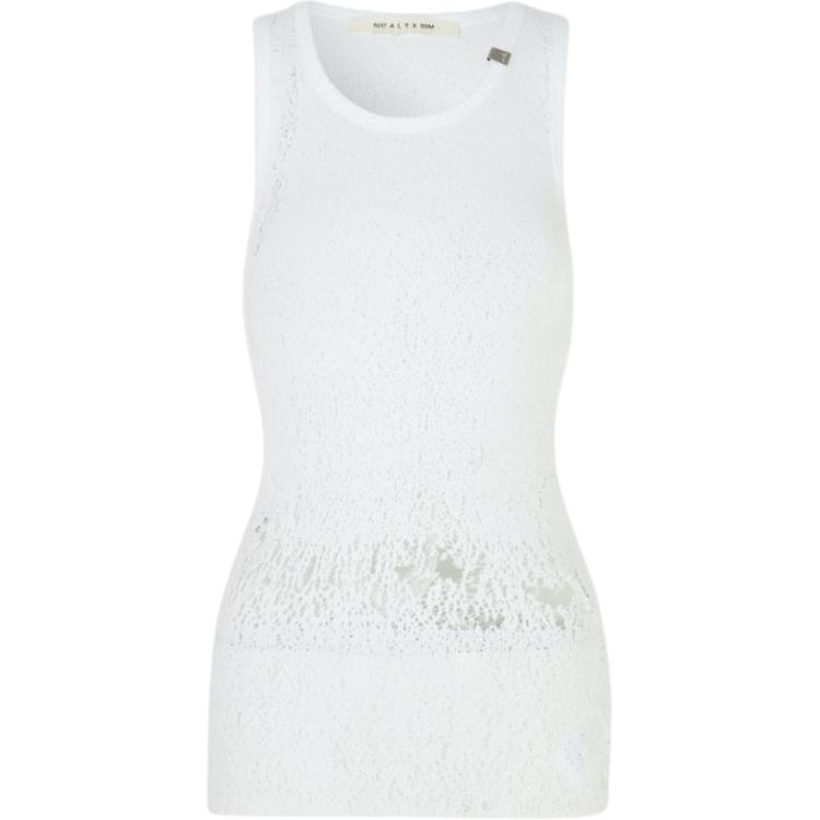 (Women) 1017 ALYX 9SM Distressed Sleeveless Tank Top JVV1681116539441