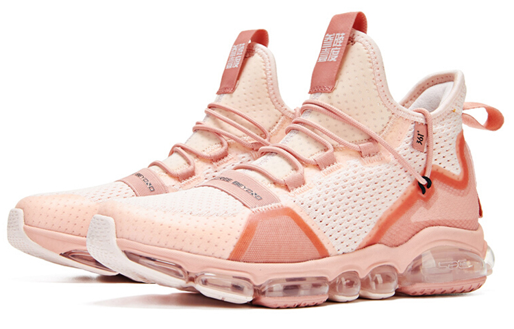 Order (W) 361° Atmungsaktive Stoßdämpfende Mid-Top Laufschuhe Transparent Rosa 681932273-2