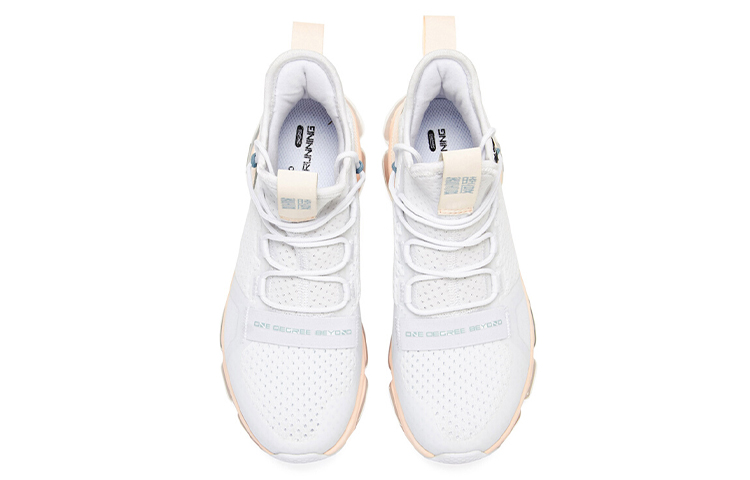 Order 361° 氣懸浮科技 減震透氣 中幫 跑步鞋 女款 白色