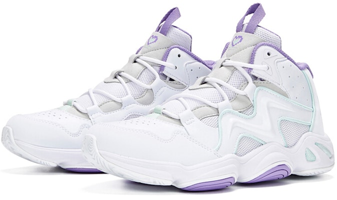 (Women) 361° Basketball Shoes 'White Purple' 581931118-1 Lookbook (Women) 361° Basketball Shoes 'White Purple' 581931118-1