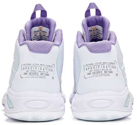 (Women) 361° Basketball Shoes 'White Purple' 581931118-1 Shop (Women) 361° Basketball Shoes 'White Purple' 581931118-1