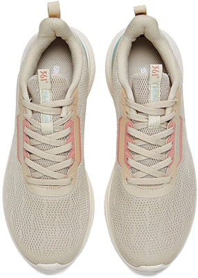 (Women) 361° Bounse Technology Sneakers 'Beige Red' 681942214F-1 Order (Women) 361° Bounse Technology Sneakers 'Beige Red' 681942214F-1