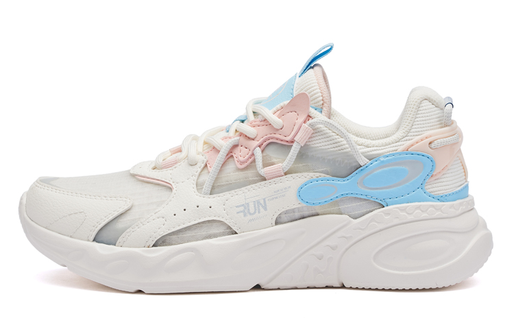 (Women) 361° Breathable Lightweight Low 'Feather White-Transparent Pink' 682122219F-9