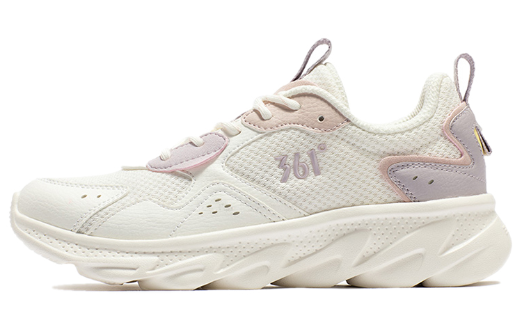 (Women) 361° Breathable Mesh Low-Top Running Shoes 'White Purple' 682232212V-2