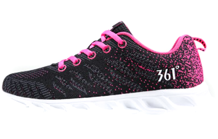 Buy (W) Zapatillas de Running 361° de Malla Transpirable 'Negro Rosa' 681822222-4